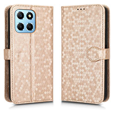 Funda de Cuero Cartera con Soporte Carcasa C01X para Huawei Honor X8 5G Oro