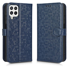 Funda de Cuero Cartera con Soporte Carcasa C01X para Samsung Galaxy A12 Nacho Azul