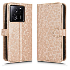 Funda de Cuero Cartera con Soporte Carcasa C01X para Xiaomi Mi 13T 5G Oro