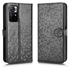 Funda de Cuero Cartera con Soporte Carcasa C01X para Xiaomi Poco M4 Pro 5G Negro