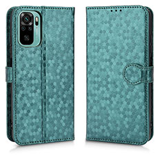 Funda de Cuero Cartera con Soporte Carcasa C01X para Xiaomi Poco M5S Verde