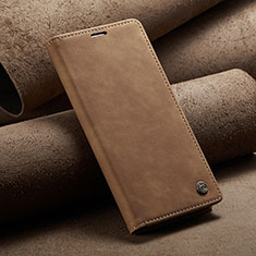 Funda de Cuero Cartera con Soporte Carcasa C02S para Xiaomi Mi 12T Pro 5G Marron Claro