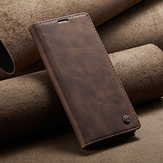 Funda de Cuero Cartera con Soporte Carcasa C02S para Xiaomi POCO M3 Pro 5G Marron