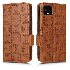 Funda de Cuero Cartera con Soporte Carcasa C02X para Google Pixel 4 XL Marron