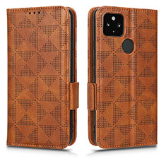 Funda de Cuero Cartera con Soporte Carcasa C02X para Google Pixel 4a 5G Marron