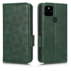 Funda de Cuero Cartera con Soporte Carcasa C02X para Google Pixel 5a 5G Verde