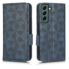 Funda de Cuero Cartera con Soporte Carcasa C02X para Samsung Galaxy S25 Plus 5G Azul
