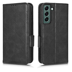 Funda de Cuero Cartera con Soporte Carcasa C02X para Samsung Galaxy S25 Plus 5G Negro