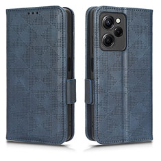 Funda de Cuero Cartera con Soporte Carcasa C02X para Xiaomi Poco X5 Pro 5G Azul