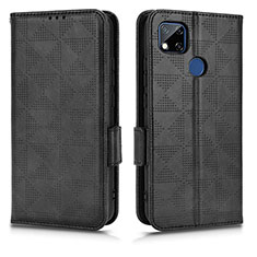 Funda de Cuero Cartera con Soporte Carcasa C02X para Xiaomi Redmi 9C Negro