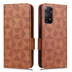 Funda de Cuero Cartera con Soporte Carcasa C02X para Xiaomi Redmi Note 11 Pro 5G Marron