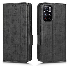 Funda de Cuero Cartera con Soporte Carcasa C02X para Xiaomi Redmi Note 11S 5G Negro