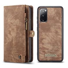 Funda de Cuero Cartera con Soporte Carcasa C03S para Samsung Galaxy S20 FE (2022) 5G Marron