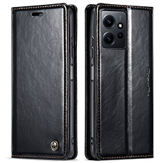 Funda de Cuero Cartera con Soporte Carcasa C03S para Xiaomi Redmi Note 12 4G Negro