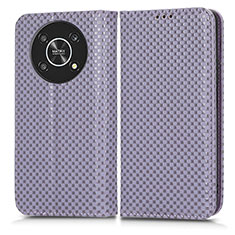 Funda de Cuero Cartera con Soporte Carcasa C03X para Huawei Honor Magic4 Lite 5G Morado