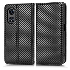 Funda de Cuero Cartera con Soporte Carcasa C03X para Oppo A58 5G Negro