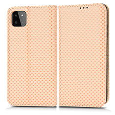 Funda de Cuero Cartera con Soporte Carcasa C03X para Samsung Galaxy F42 5G Oro