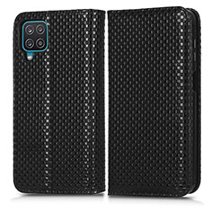 Funda de Cuero Cartera con Soporte Carcasa C03X para Samsung Galaxy M12 Negro