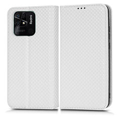 Funda de Cuero Cartera con Soporte Carcasa C03X para Xiaomi Redmi 10C 4G Blanco