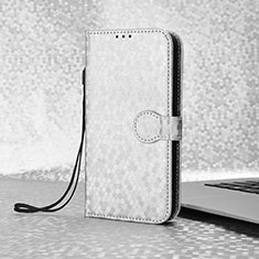 Funda de Cuero Cartera con Soporte Carcasa C04X para Google Pixel 4a Plata