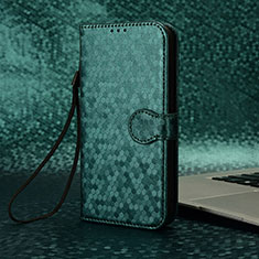 Funda de Cuero Cartera con Soporte Carcasa C04X para Google Pixel 5 Verde