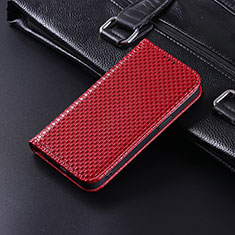 Funda de Cuero Cartera con Soporte Carcasa C04X para Xiaomi POCO M3 Pro 5G Rojo