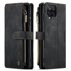 Funda de Cuero Cartera con Soporte Carcasa C05S para Samsung Galaxy F12 Negro