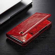 Funda de Cuero Cartera con Soporte Carcasa C05S para Samsung Galaxy S20 Plus 5G Rojo