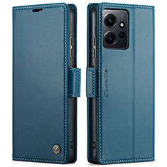 Funda de Cuero Cartera con Soporte Carcasa C05S para Xiaomi Redmi Note 12 4G Azul