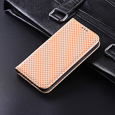 Funda de Cuero Cartera con Soporte Carcasa C06X para Google Pixel 4 Oro