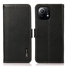 Funda de Cuero Cartera con Soporte Carcasa C08 para Xiaomi Mi 11 Lite 5G Negro