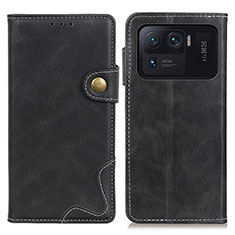 Funda de Cuero Cartera con Soporte Carcasa D01Y para Xiaomi Mi 11 Ultra 5G Negro