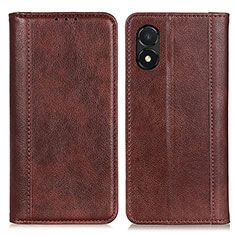 Funda de Cuero Cartera con Soporte Carcasa D03Y para Huawei Honor X5 Marron