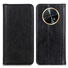 Funda de Cuero Cartera con Soporte Carcasa D03Y para Huawei Nova Y91 Negro