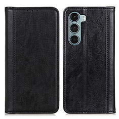 Funda de Cuero Cartera con Soporte Carcasa D03Y para Motorola Moto Edge S30 5G Negro