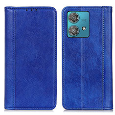 Funda de Cuero Cartera con Soporte Carcasa D03Y para Motorola Moto G84 5G Azul