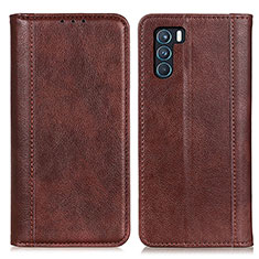 Funda de Cuero Cartera con Soporte Carcasa D03Y para Oppo K9 Pro 5G Marron