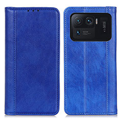 Funda de Cuero Cartera con Soporte Carcasa D03Y para Xiaomi Mi 11 Ultra 5G Azul