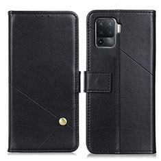 Funda de Cuero Cartera con Soporte Carcasa D04Y para Oppo A94 4G Negro