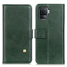 Funda de Cuero Cartera con Soporte Carcasa D04Y para Oppo A94 4G Verde