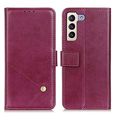 Funda de Cuero Cartera con Soporte Carcasa D04Y para Samsung Galaxy S21 Plus 5G Morado