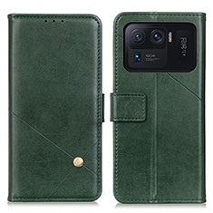 Funda de Cuero Cartera con Soporte Carcasa D04Y para Xiaomi Mi 11 Ultra 5G Verde