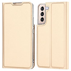 Funda de Cuero Cartera con Soporte Carcasa D05T para Samsung Galaxy S23 Plus 5G Oro