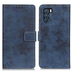 Funda de Cuero Cartera con Soporte Carcasa D05Y para Oppo K9 Pro 5G Azul