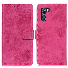 Funda de Cuero Cartera con Soporte Carcasa D05Y para Oppo K9 Pro 5G Rosa Roja