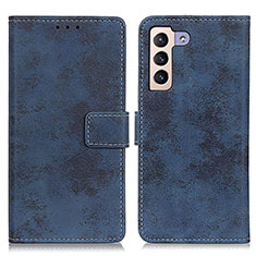 Funda de Cuero Cartera con Soporte Carcasa D05Y para Samsung Galaxy S21 FE 5G Azul