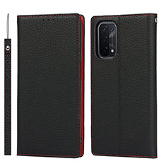 Funda de Cuero Cartera con Soporte Carcasa D06T para OnePlus Nord N200 5G Negro