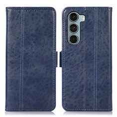 Funda de Cuero Cartera con Soporte Carcasa D06Y para Motorola Moto Edge S30 5G Azul