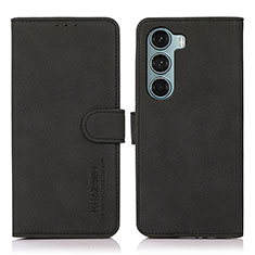 Funda de Cuero Cartera con Soporte Carcasa D08Y para Motorola Moto Edge S30 5G Negro