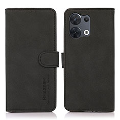 Funda de Cuero Cartera con Soporte Carcasa D08Y para Oppo Reno8 Pro 5G Negro